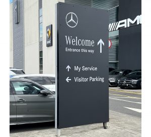 Web printing|large-format|event-graphics|creative|pos|point-of-sale|cameo|print|cameo-print-and-displays|bespoke|bespoke-signage|mercedes|races|F1|formula-1|car-park-signage|signage|acm|outdoor-signage